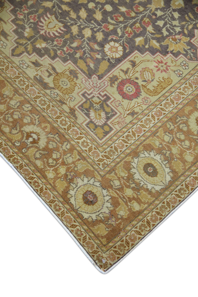 1015 Turkish Vintage Oushak 4'2" x 6'